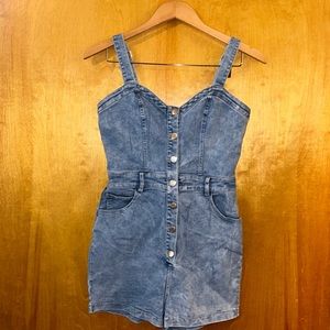 SHEIN blue Jean romper